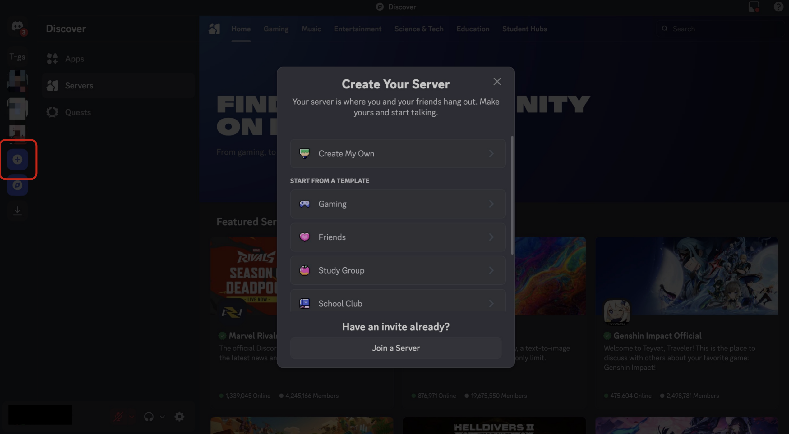 Create server - step 4.1