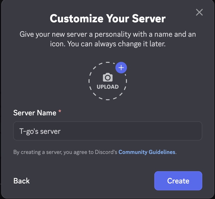 Create server - step 4.3